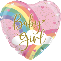 Rainbow Girl Holographic Balloon