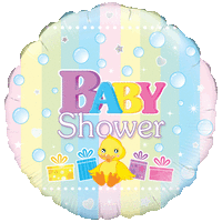 Baby Shower Chick Pastel Colours Balloon