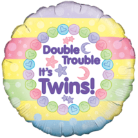Its Twins Double Trouble Time! Balloon