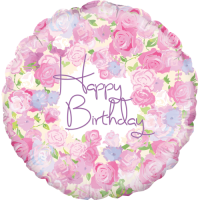 Vintage Floral Birthday Balloon