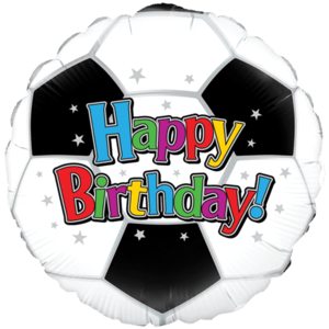 Happy Birthday Football Balloon Small Image