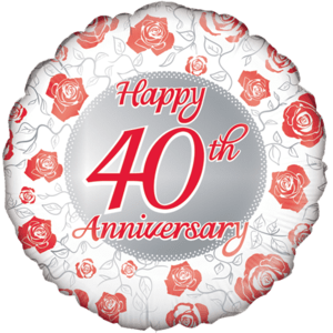 Ruby Rose Anniversary Balloon Small Image