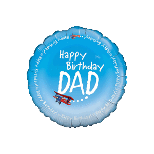 Happy Birthday Dad Aeroplanes Balloon Small Image