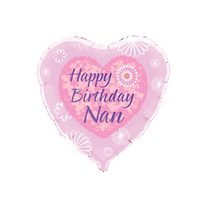 Vintage Floral Heart Balloon Small Image