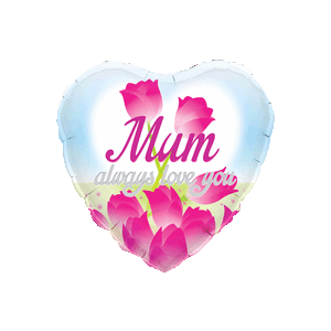 Mum Always Love You Roses Balloon Small Image