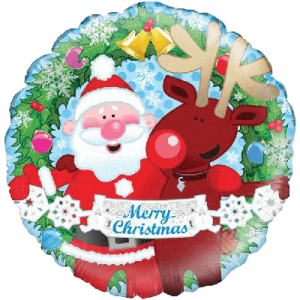Christmas Friends Holographic Balloon Small Image