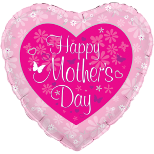 Butterfly Heart Mothers Day Balloon Small Image