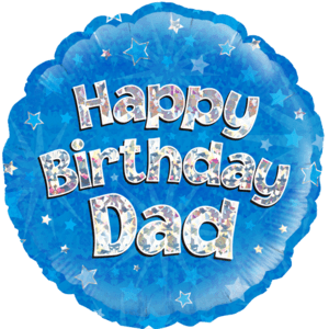 18" Galactic Celebration Dad's Birthday Balloon Small Image