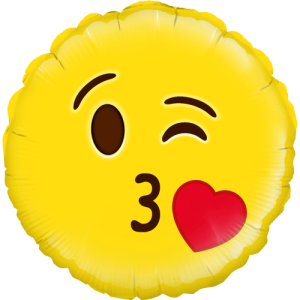 Blow A Kiss Emoji Balloon Small Image