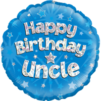 Starry Tribute Uncle's Birthday Balloon