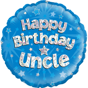 Starry Tribute Uncle's Birthday Balloon Small Image