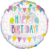 Patchwork Birthday Balloon