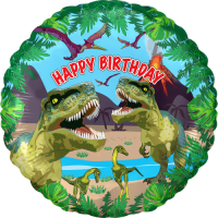 Jurassic Dinosaur Happy Birthday Balloon