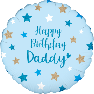 Happy Birthday Daddy Holographic Balloon Small Image
