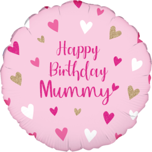 Happy Birthday Mummy Holographic Balloon Small Image