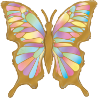 Opal Butterfly Holographic Balloon