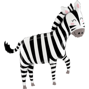 Jungle Zebra Balloon Small Image