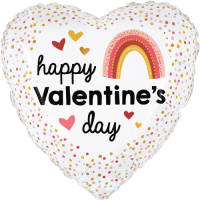 Rainbow Valentine Balloon