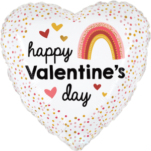 Rainbow Valentine Balloon Small Image