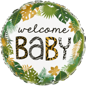 Jungle Welcome Baby Balloon Small Image