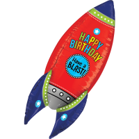 Blasting Birthday Rocket Balloon