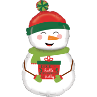 Happy Holiday Snowman Balloon