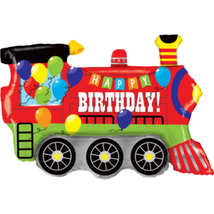 Birthday Party Train Balloon Small Image