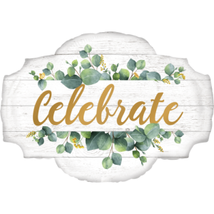 Rustic Celebrate Balloon Small Image