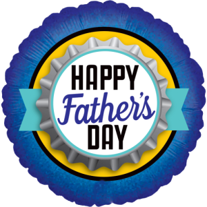Fathers Day Bottle Cap Balloon Small Image