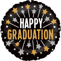 Glittering Graduation Stars  Balloon