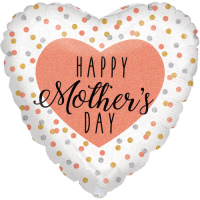 Glittering Rose Gold Mother's Day Holographic Balloon