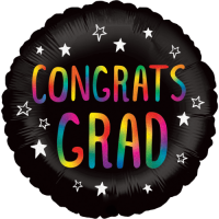 Rainbow Congrats Grad  Balloon