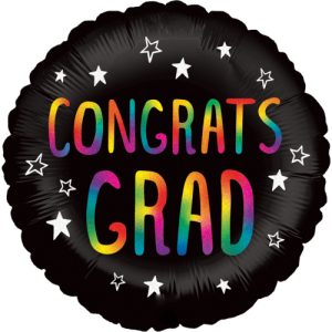 Rainbow Congrats Grad  Balloon Small Image