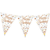 Happy Birthday Rose Gold Bunting In The Box Additional Gift