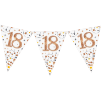 Happy 18th Birthday Rose Gold Bunting In The Box Additional Gift