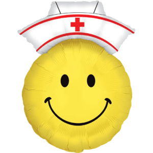 Smiley Nurse Emoji Balloon Small Image