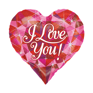 Glamorous I Love You Heart Balloon Small Image