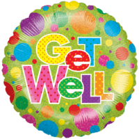 Get Well Colourful Dots  Balloon