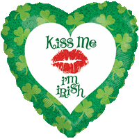 I'm Irish Hearts and Kisses Balloon