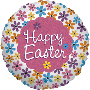 Spring Petals Holographic Balloon Small Image