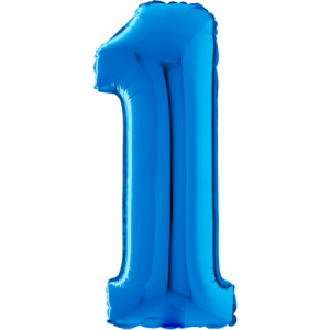 Large Blue 1 Balloon Small Image