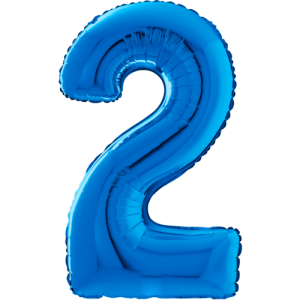 Large Blue 2 Balloon Small Image