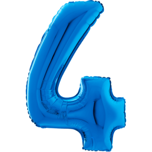 Large Blue 4 Balloon Small Image