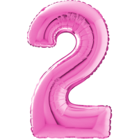 Large Pink 2 Balloon