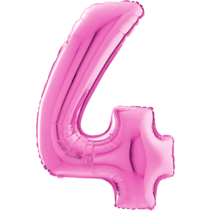 Large Pink 4 Balloon Small Image