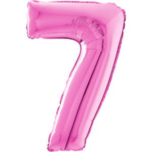 Large Pink 7 Balloon Small Image