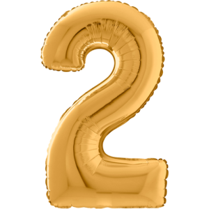 Large Gold 2 Balloon Small Image