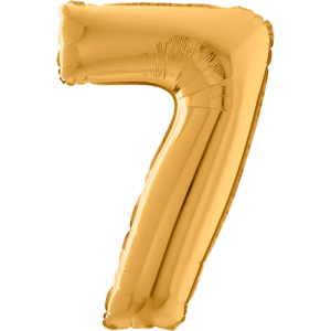 Large Gold 7 Balloon Small Image