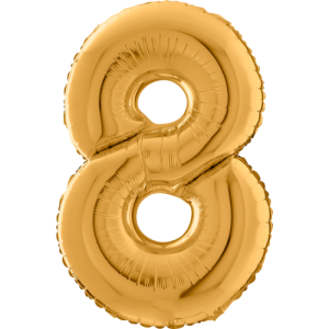 Large Gold 8 Balloon Small Image