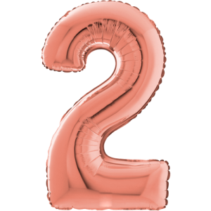 Large Rose Gold 2 Balloon Small Image